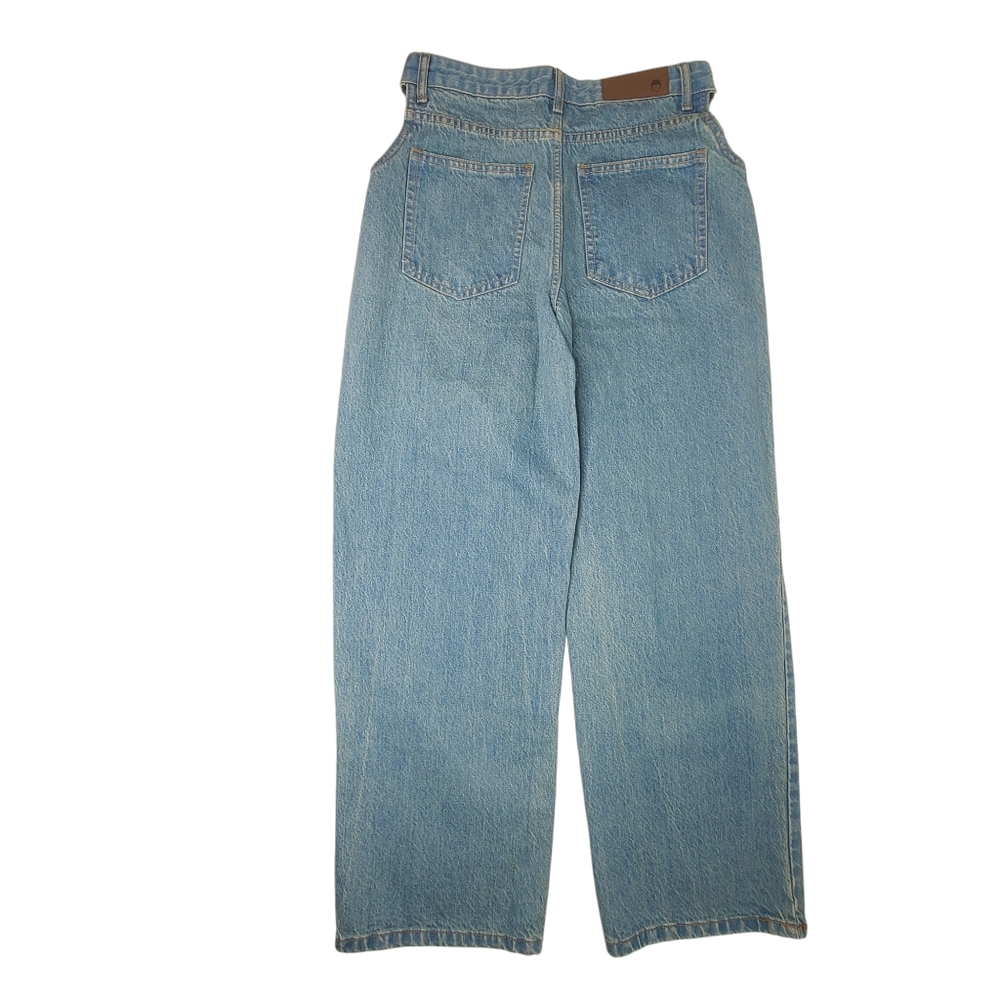 NASTY GALS Jeans Side Cut Out Wide Leg Sz 6 NWT 100% Cotton - Picture 11 of 15
